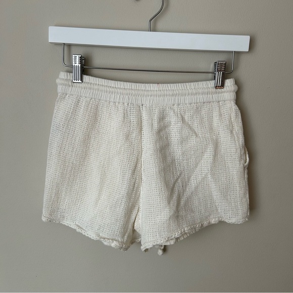 Aerie High Waisted LumberJane Waffle Knit Short Cream Ivory Women’s Size XS - Picture 5 of 7